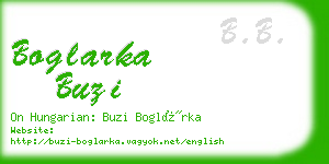 boglarka buzi business card